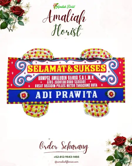 Papan Bunga Ucapan Selamat Raji