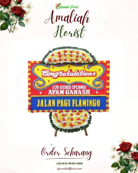 Sewa Papan Bunga Raji